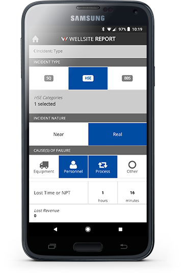 Mobile app allows fast, easy reporting to be submitted directly from the field Mobile app allows fast, easy reporting to be submitted directly from the field
